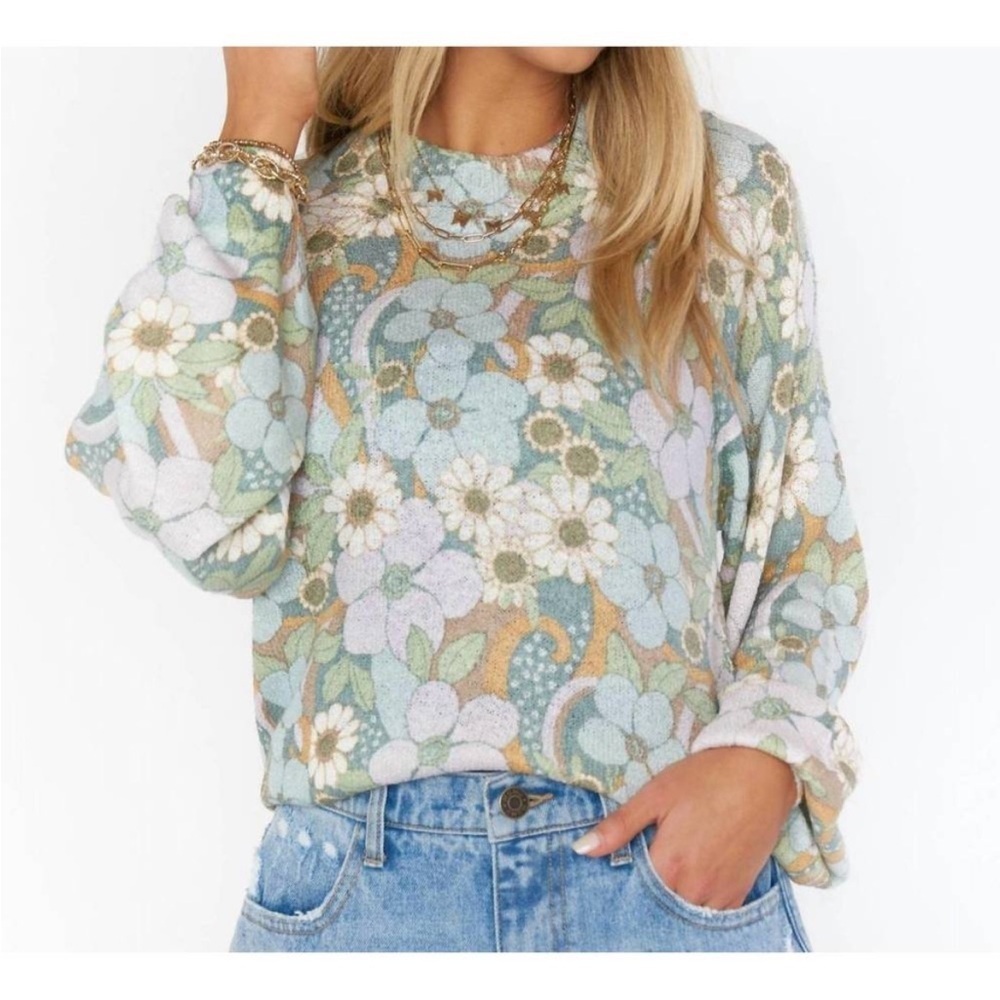 SHOW ME YOUR MUMU vienna sweater in primrose knit Small - Picture 1 of 6